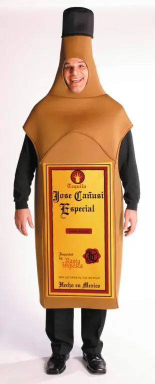 Tequila Bottle Adult Costume 1 Tequila Bottle Adult Costume