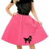 Pink Poodle Skirt Adult Plus Costume