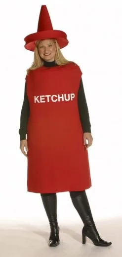 Ketchup Bottle Plus Size Adult Costume