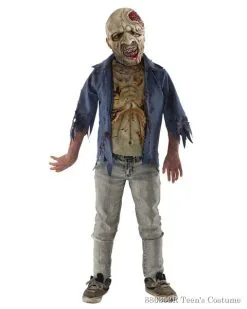 Teen The Walking Dead Deluxe Decomposed Zombie Costume