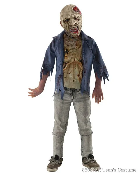 Teen The Walking Dead Deluxe Decomposed Zombie Costume 1 Teen The Walking Dead Deluxe Decomposed Zombie Costume
