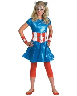 Girls Captain America Costume