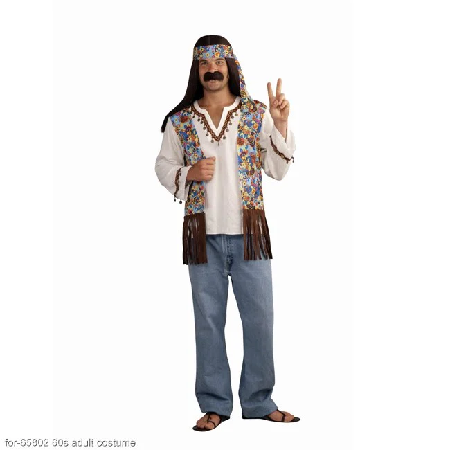 Men's Groovy Hippie Costume Kit 1 Men's Groovy Hippie Costume Kit