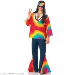 Psychedelic Hippy Adult 60s Costume