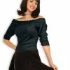 Sock Hop Top Black